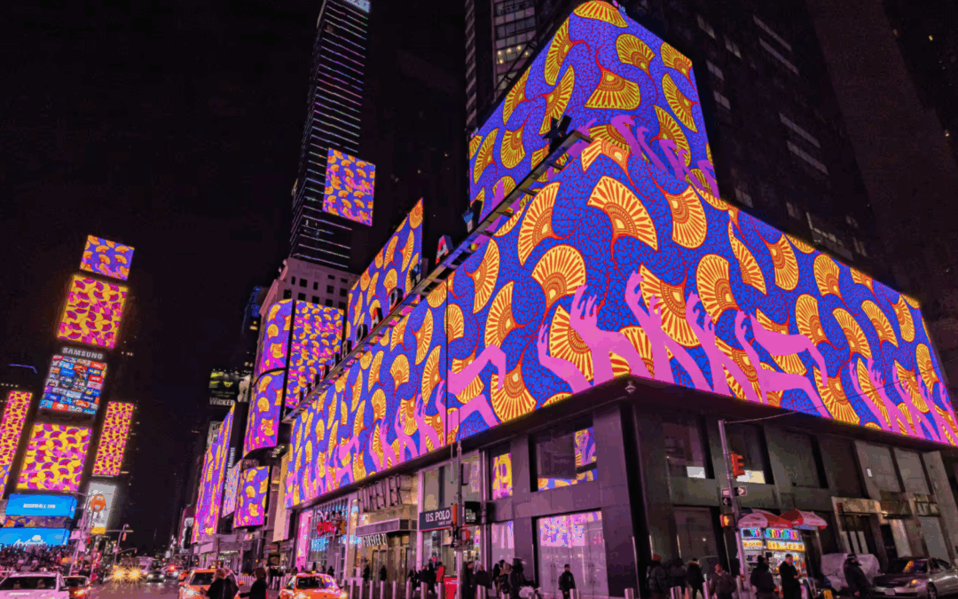 Times Square presenta nueva edición de Midnight Moment con obras de artistas internacionales